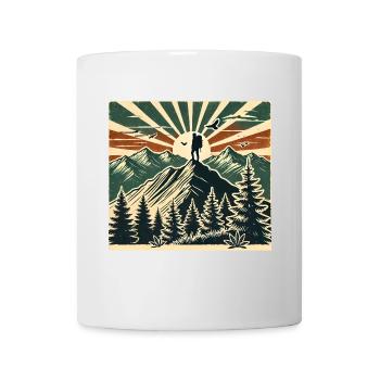 Wandern - Tasse - Weiß - Vorne