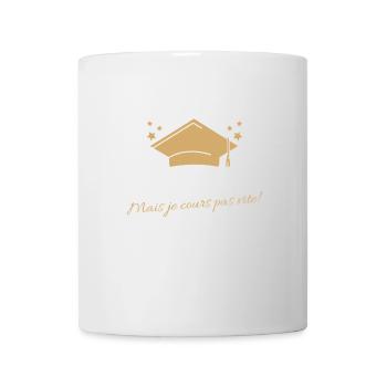 I'M CONTINUING MY STUDIES (BUT I'M NOT RUNNING FAST)! - Mug - white - Front