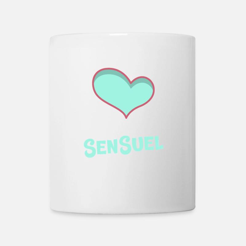 JE SUIS AU RÉGIME SENSUEL ! (amour, love) - Mug blanc - blanc