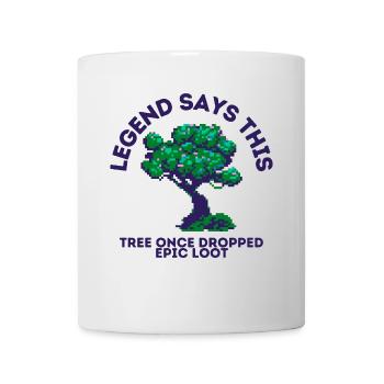 Legendary Loot Tree – Gamer & Fantasy Shirt - Tasse - Weiß - Vorne