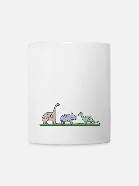 Dino - Tasse - Weiß