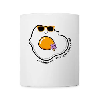 Spiegelei - Tasse - Weiß - Vorne