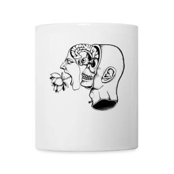 Split Screaming Head - Mug - white - Front