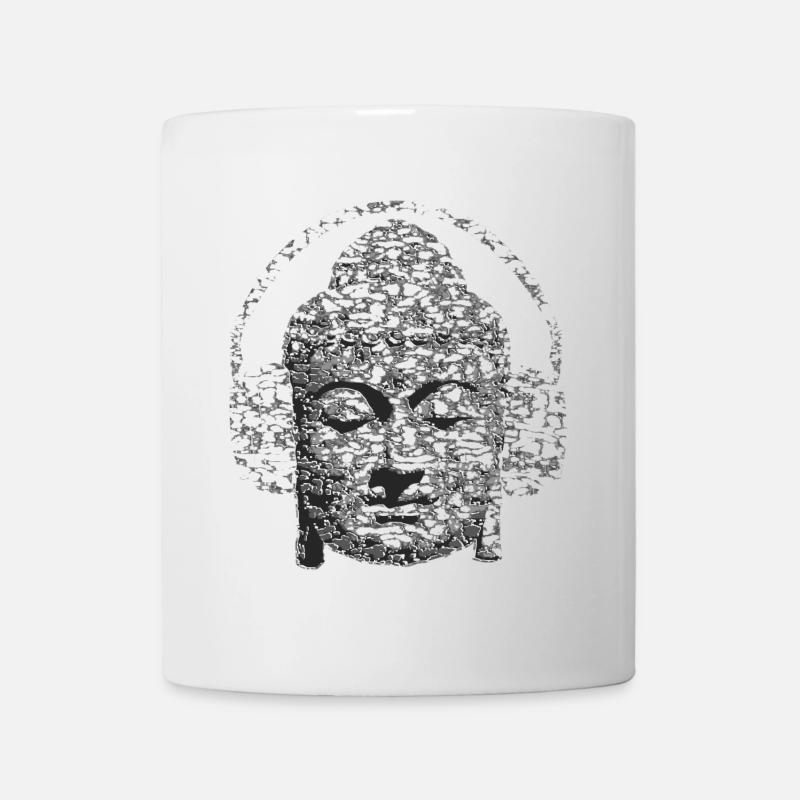 Zerstörter Buddha - Tasse - Weiß