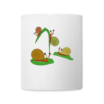 schneckenspass - Tasse - Weiß - Vorne