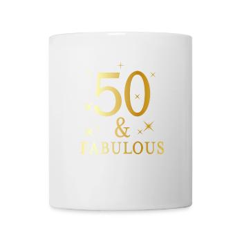 50 and fabulous - Mug - white - Front