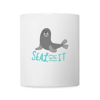 Süßer Seelöwe Seehund Lustige Sprüche Geschenk - Tasse - Weiß - Vorne