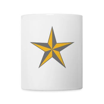 militaire étoiles - Mug blanc - blanc - Devant