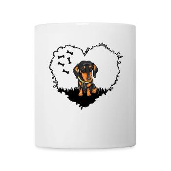 Dachshund Dackel Jagdhund Teckel Dackelfreund - Tasse - Weiß - Vorne