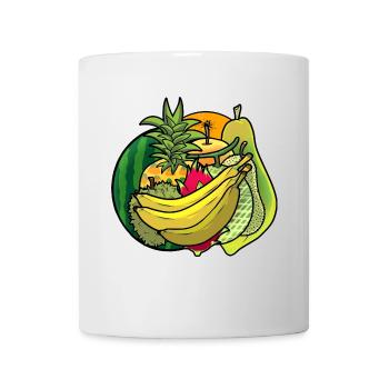 Sommer Vitamine Obst Früchte Erfrischung Diät - Tasse - Weiß - Vorne