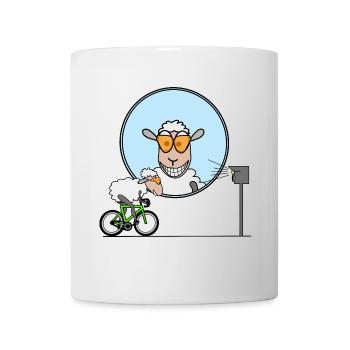Cyclisme - Radars - Mug blanc - blanc - Devant