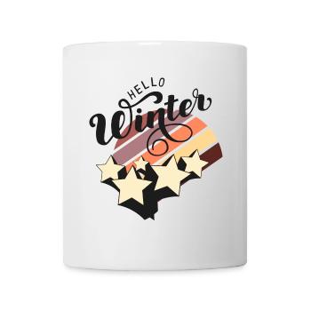 Hallo Winter! Hallo Winter, es ist gerillt. - Tasse - Weiß - Vorne