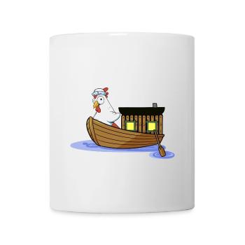 Sailor Chicken Sailor Maritime Boat Ahoy Child - Mug - white - Front