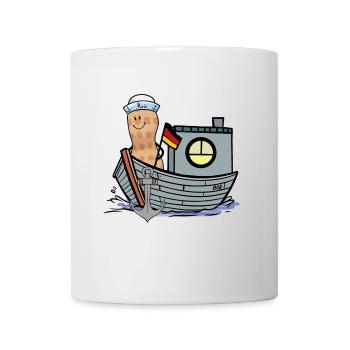Ahoy Moin Germany Sailor Seafarer Flag - Mug - white - Front