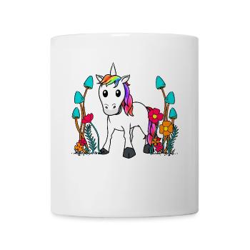 Licorne Créatures mythiques Personnage de conte de fées Conte de fées Enfant Bébé - Mug blanc - blanc - Devant