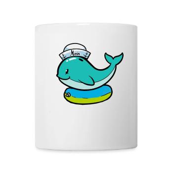 Baby Wal Fisch Meeressäuger schwimmen Kind - Tasse - Weiß - Vorne