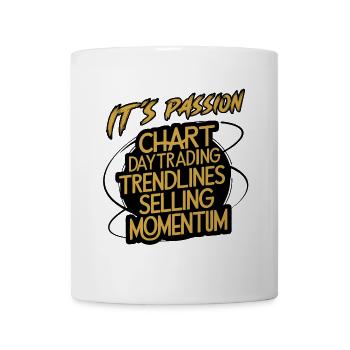 Trading meine Passion cooles Trading Design - Tasse - Weiß - Vorne