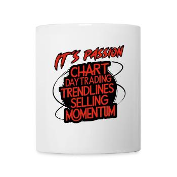 Trading meine Passion cooles Trading Design - Tasse - Weiß - Vorne