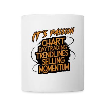 Trading meine Passion cooles Trading Design - Tasse - Weiß - Vorne