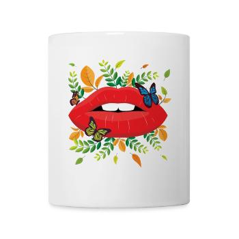 Autumn lips. - Mug - white - Front