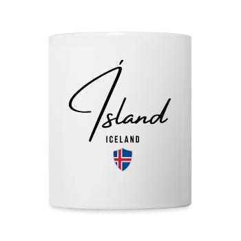 Drapeau de l’Islande, fierté islandaise - Mug blanc - blanc - Devant