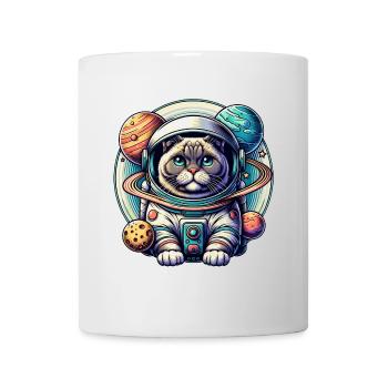 Petit chat mignon comme astronaute astronaute - Mug blanc - blanc - Devant