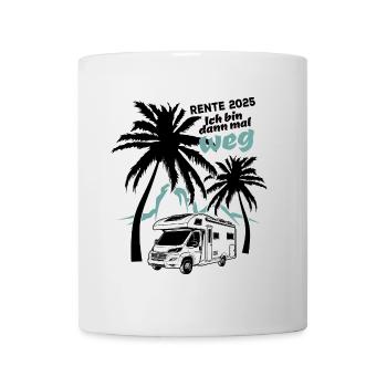 Camper Rente 2025 - Ich bin dann mal weg - Tasse - Weiß - Vorne