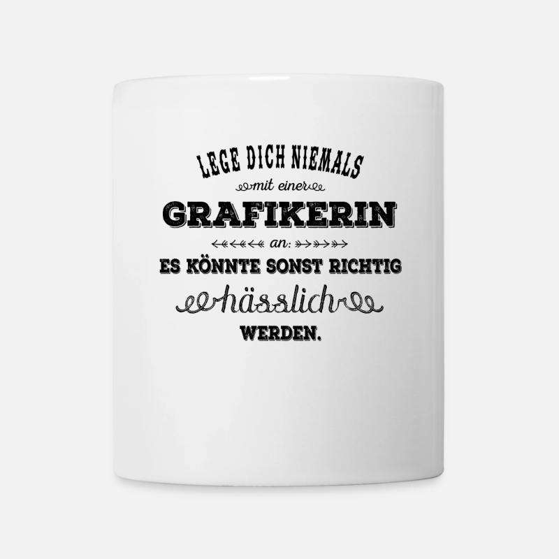 Grafikerin Black - Tasse - Weiß