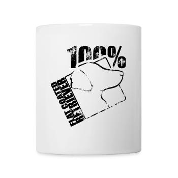 FLAT COATED RETRIEVER 100 dogs dog Wilsigns - Mug - white - Front
