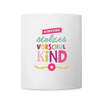 Stolzes Vorschulkind - Tasse - Weiß - Vorne