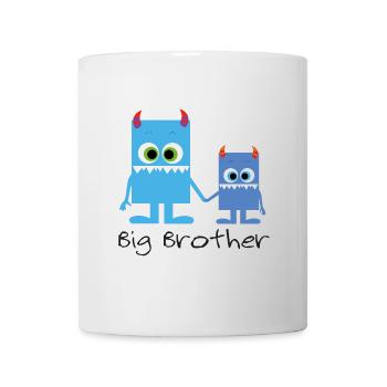 cute monster siblings, big brother - Mug - white - Front
