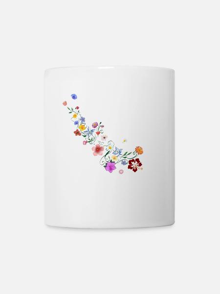 summer flowers - Mug - white