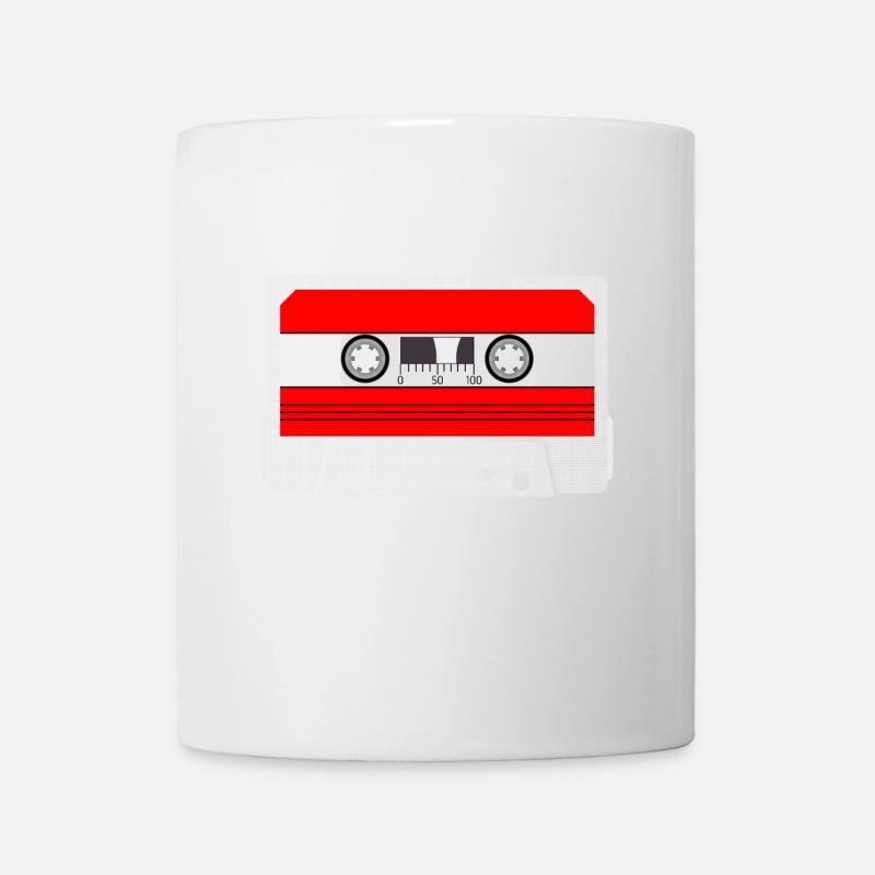 Musikkassette, Audiokassette, SA90, Audio Cassette - Tasse - Weiß