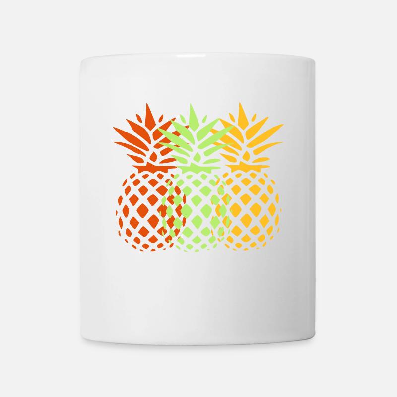 Ananas - Tasse - Weiß