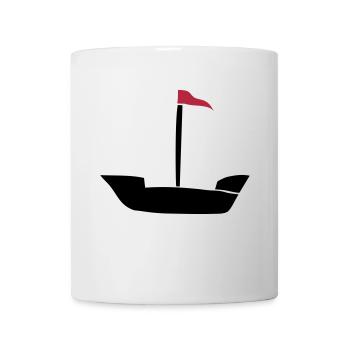 Schiff, Segelschiff, Sailing Ship, Ship - Tasse - Weiß - Vorne