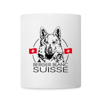 BERGER BLANC SUISSE Wilsigns Dog Portrait Dogs - Mug - white - Front