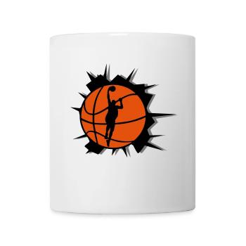 Basketball & Basketball Player & Crack - Mug - white - Front