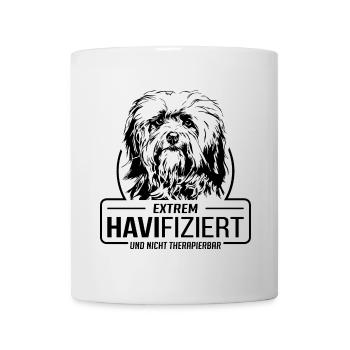 HAVIFIZIERT Havaneser Hundespruch Hunde Wilsigns - Tasse - Weiß - Vorne