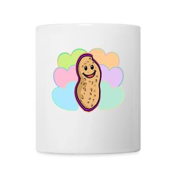 Retro Vintage Peanut Nut 80 Colorful Kids Baby - Mug blanc - blanc - Devant