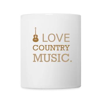 I Love Country Music - Tasse - Weiß - Vorne