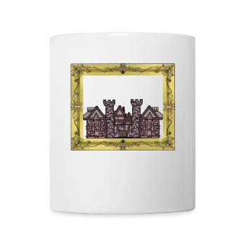 Moyen Âge, Château, Château, Forteresse, Chevalier, Roi, KIng - Mug blanc - blanc - Devant