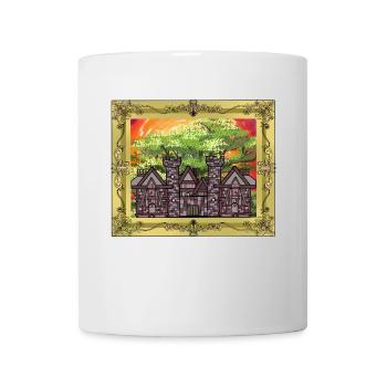 Moyen Âge, Château, Château, Forteresse, Chevalier, Roi, Roi - Mug blanc - blanc - Devant