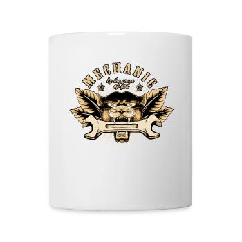 Badge mécanicien - Mug blanc - blanc - Devant