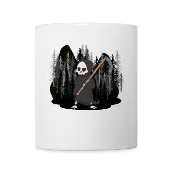 Wilderness Halloween Horreur Mort Sinistre Faucheuse Spirit - Mug blanc - blanc - Devant