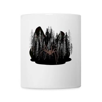 Halloween Horreur Forêt Animaux de la forêt Araignée Monstre - Mug blanc - blanc - Devant