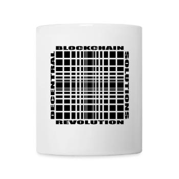 Blockchain Revolution, Decentral Solutions - Tasse - Weiß - Vorne