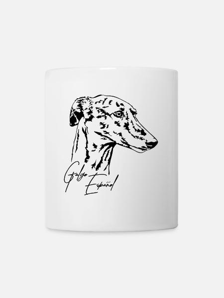 GALGO ESPANOL Portrait Greyhounds Wilsigns - Mug blanc - blanc