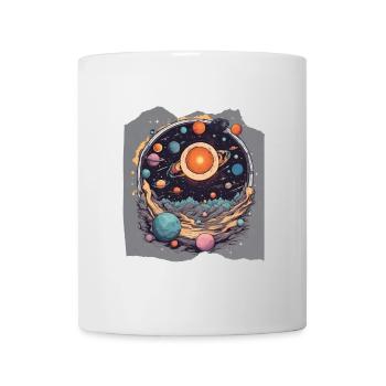 Celestial Harmony Solar System Sun Planets Space - Mug - white - Front