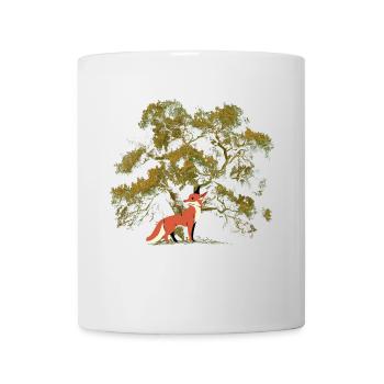 renard, faune, nature sauvage, nature, animaux de la forêt, renards, enfant - Mug blanc - blanc - Devant