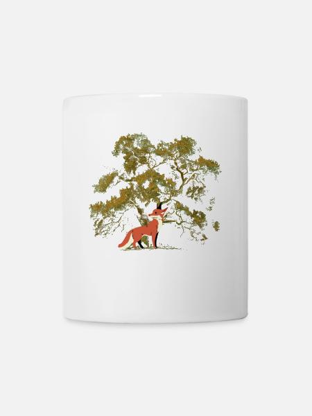 Fuchs Wildtier Wildnis Natur Waldtiere Füchse Kind - Tasse - Weiß